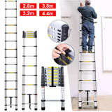 Heavy Duty Multi-Purpose Stainless Steel Telescopic Folding Extendable Ladder 2.6M-3.8M