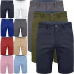 Mens Stretch Chino Cotton Casual Summer Shorts