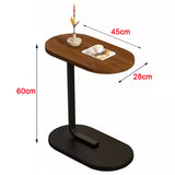 C-Shaped Compact Sofa Side End Table Coffee Table