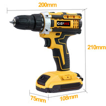 2 Battery 21V Cordless Drill Combi Driver High Power Electric Screwdriver