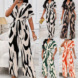 Womens Summer V Neck Jumpsuit Wide Leg