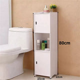 White Free Standing Cabinet   Waterproof Bathroom Storage Cabinet