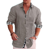 Mens Long Sleeve Summer Casual Shirts