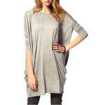 Women Batwing Long Sleeve Causal Tunic Tops - Toplen