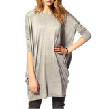 Women Batwing Long Sleeve Causal Tunic Tops - Toplen