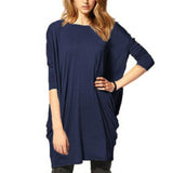 Women Batwing Long Sleeve Causal Tunic Tops - Toplen